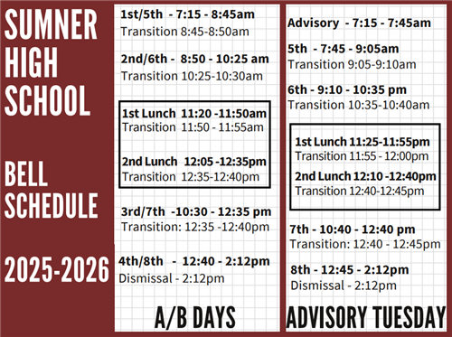 Bell Schedule